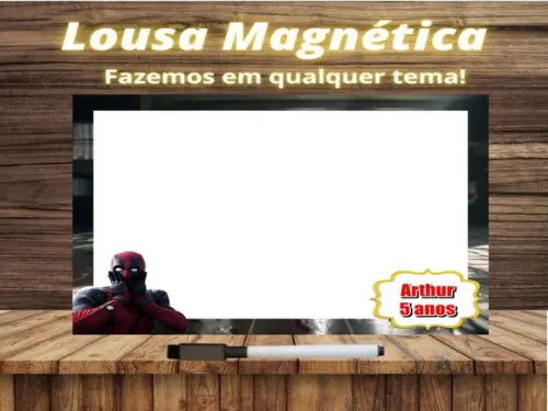 Lousa Magnética Deadpool com Embalagem