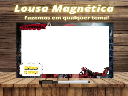 Lousa Magnética Deadpool com Embalagem