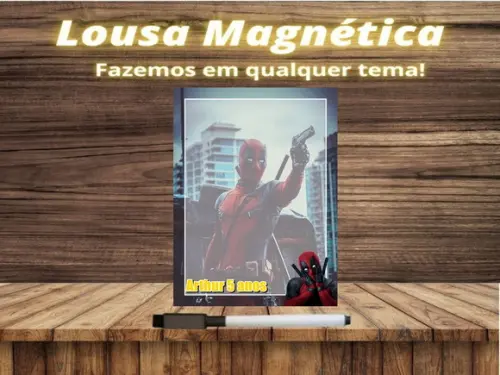 Lousa Magnética Deadpool com Embalagem