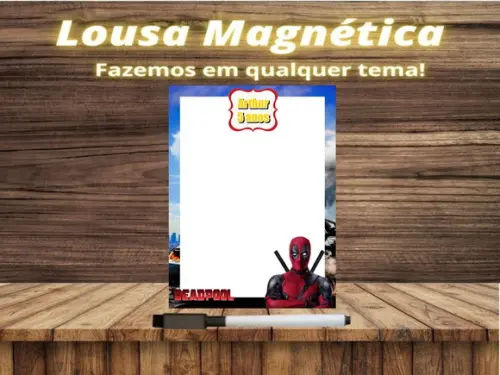 Lousa Magnética Deadpool com Embalagem