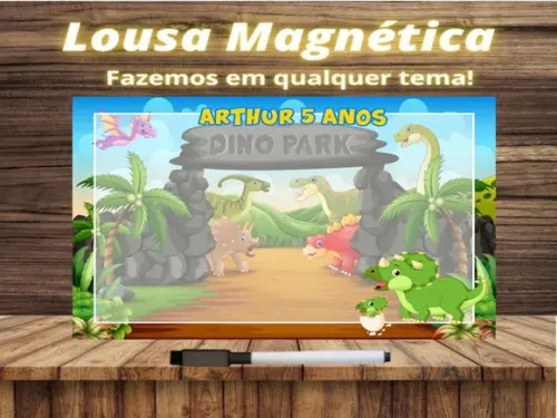 Lousa Magnética Dinossauro com Embalagem