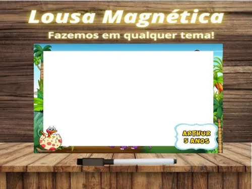 Lousa Magnética Dinossauro com Embalagem