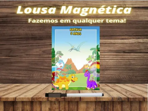 Lousa Magnética Dinossauro com Embalagem