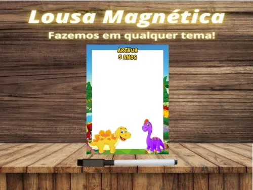 Lousa Magnética Dinossauro com Embalagem