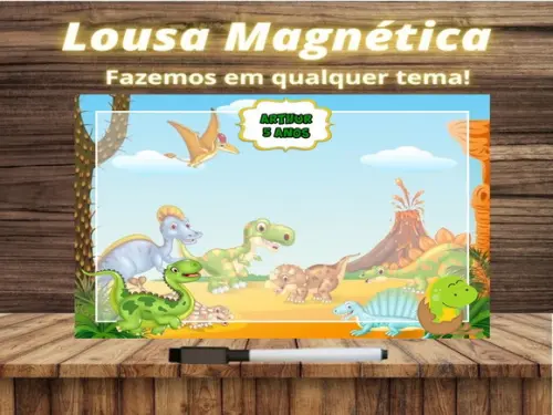 Lousa Magnética Dinossauro com Embalagem
