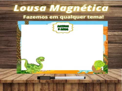 Lousa Magnética Dinossauro com Embalagem