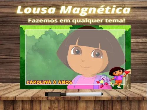 Lousa Magnética Dora Aventureira com Embalagem