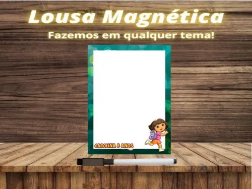Lousa Magnética Dora Aventureira com Embalagem