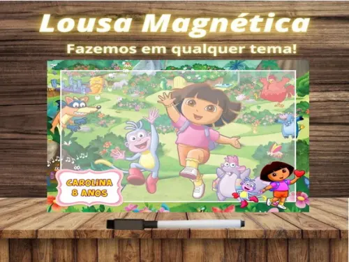 Lousa Magnética Dora Aventureira com Embalagem