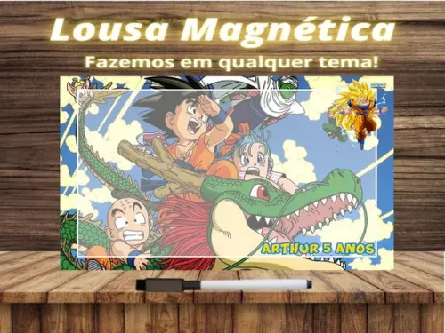 Lousa Magnética Dragon Ball Z com Embalagem