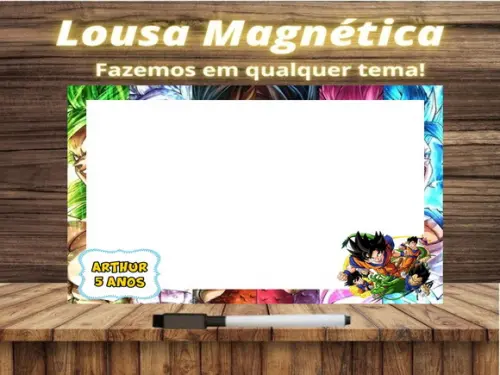 Lousa Magnética Dragon Ball Z com Embalagem
