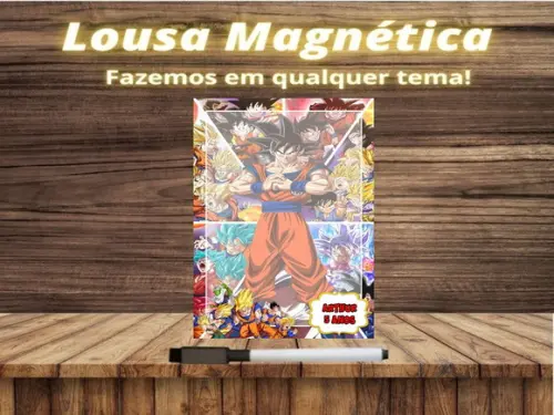 Lousa Magnética Dragon Ball Z com Embalagem