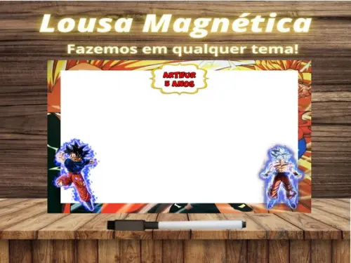 Lousa Magnética Dragon Ball Z com Embalagem