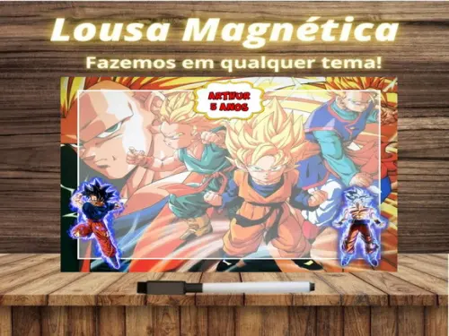 Lousa Magnética Dragon Ball Z com Embalagem