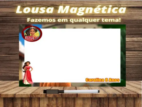 Lousa Magnética Elena de Avalor com Embalagem