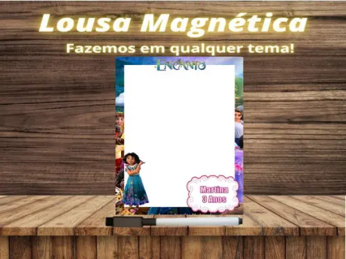 Lousa Magnética Encanto com Embalagem