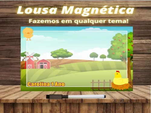 Lousa Magnética Fazendinha com Embalagem