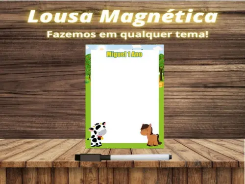 Lousa Magnética Fazendinha com Embalagem