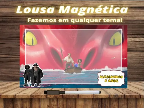 Lousa Magnética Fera do Mar com Embalagem