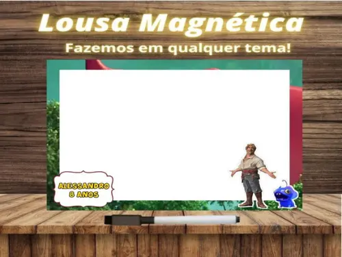 Lousa Magnética Fera do Mar com Embalagem