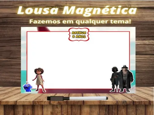 Lousa Magnética Fera do Mar com Embalagem