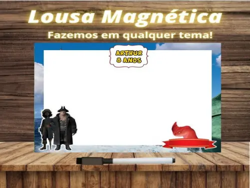 Lousa Magnética Fera do Mar com Embalagem