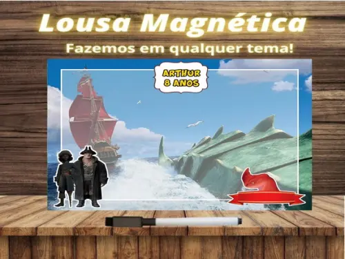 Lousa Magnética Fera do Mar com Embalagem