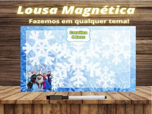 Lousa Magnética Frozen com Embalagem