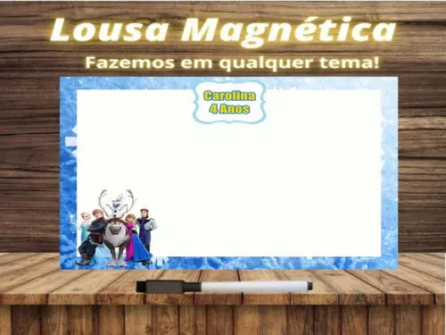 Lousa Magnética Frozen com Embalagem