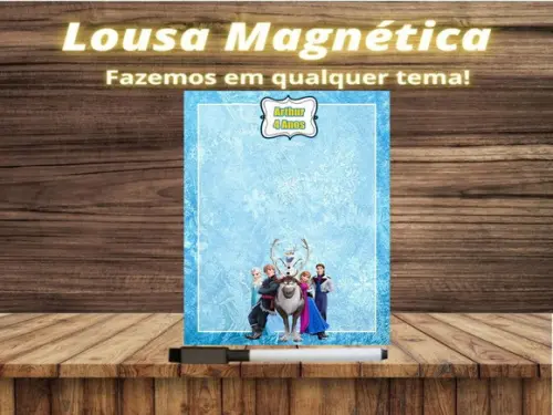 Lousa Magnética Frozen com Embalagem