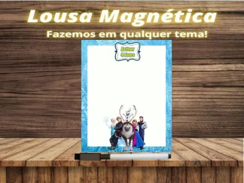 Lousa Magnética Frozen com Embalagem