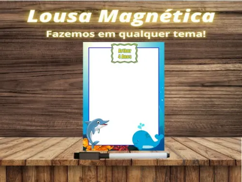 Lousa Magnética Fundo do Mar com Embalagem