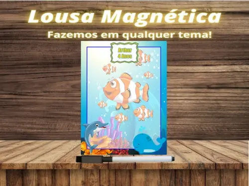 Lousa Magnética Fundo do Mar com Embalagem