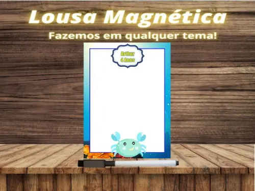 Lousa Magnética Fundo do Mar com Embalagem