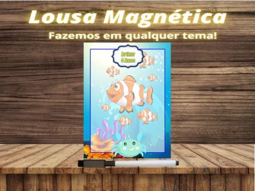 Lousa Magnética Fundo do Mar com Embalagem
