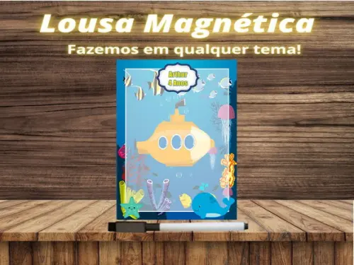 Lousa Magnética Fundo do Mar com Embalagem