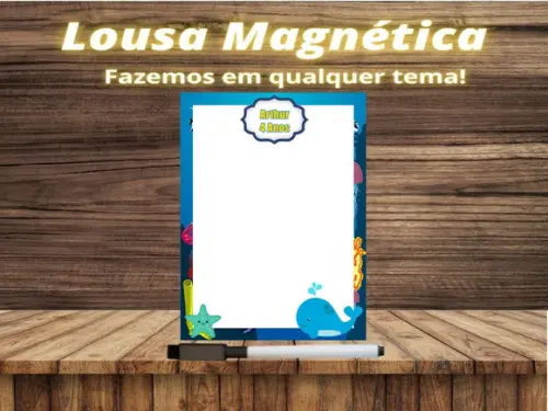 Lousa Magnética Fundo do Mar com Embalagem