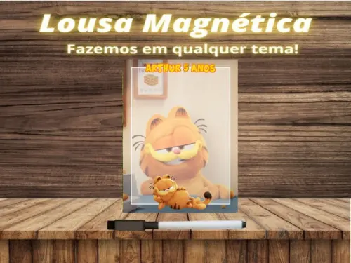Lousa Magnética Garfield com Embalagem