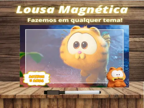 Lousa Magnética Garfield com Embalagem