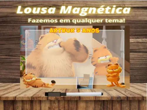 Lousa Magnética Garfield com Embalagem
