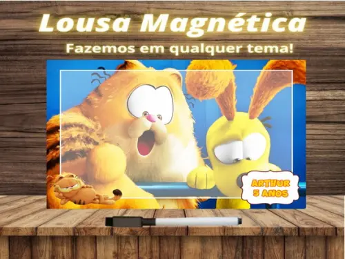 Lousa Magnética Garfield com Embalagem