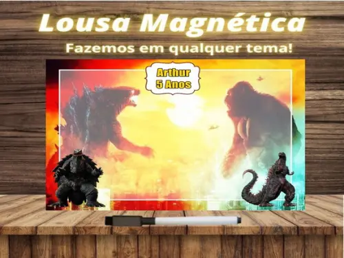 Lousa Magnética Godzilla com Embalagem