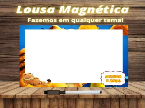Lousa Magnética Garfield com Embalagem