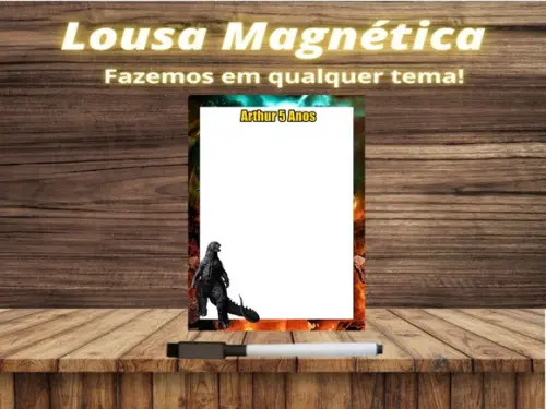 Lousa Magnética Godzilla com Embalagem