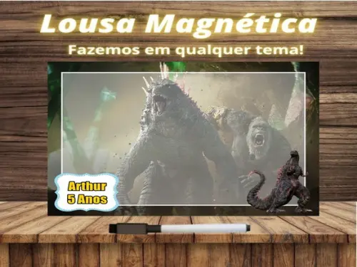 Lousa Magnética Godzilla com Embalagem