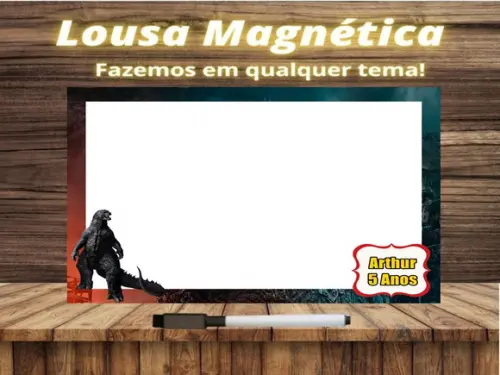 Lousa Magnética Godzilla com Embalagem
