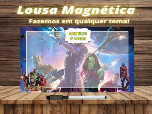 Lousa Magnética Guardiões da Galáxia com Embalagem