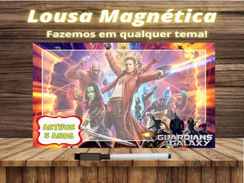 Lousa Magnética Guardiões da Galáxia com Embalagem