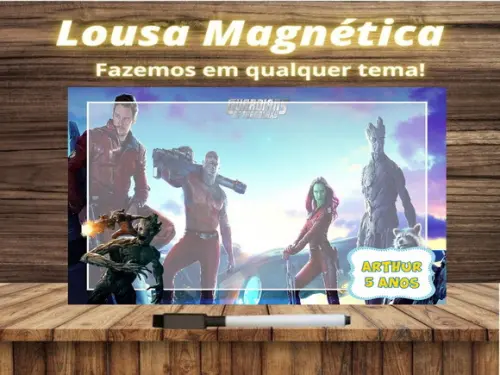 Lousa Magnética Guardiões da Galáxia com Embalagem