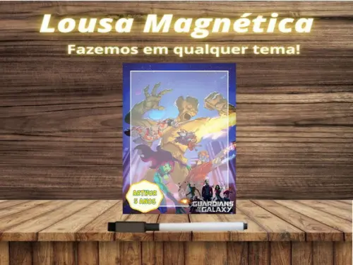 Lousa Magnética Guardiões da Galáxia com Embalagem